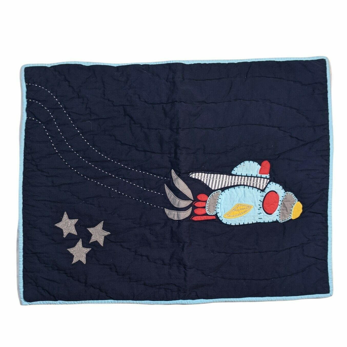 Pottery Barn Kids Eric Space Quilted Sham Standard Sham Euro Sham Astronaut - Fresh Stock Dated December 2025