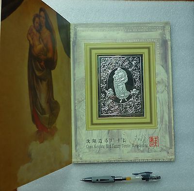 Shenyang Mint:1994 Christmas pure silver card 1 oz,mintage:3000 - Fresh Stock Dated February 2026