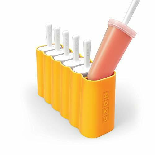 Mod Pops, 6 Classic Popsicle Molds in One Compact Tray With Sticks and Orange - Fresh Stock Dated February 2026