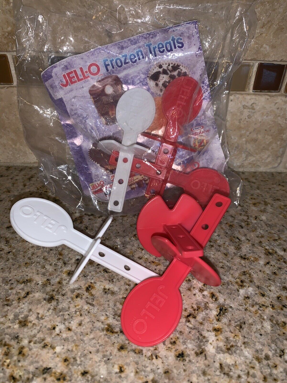 Lot of 6 JELLO JELL-O Popsicle Frozen Pop Maker Sticks Red White NEW #1134 - Fresh Stock Dated February 2026