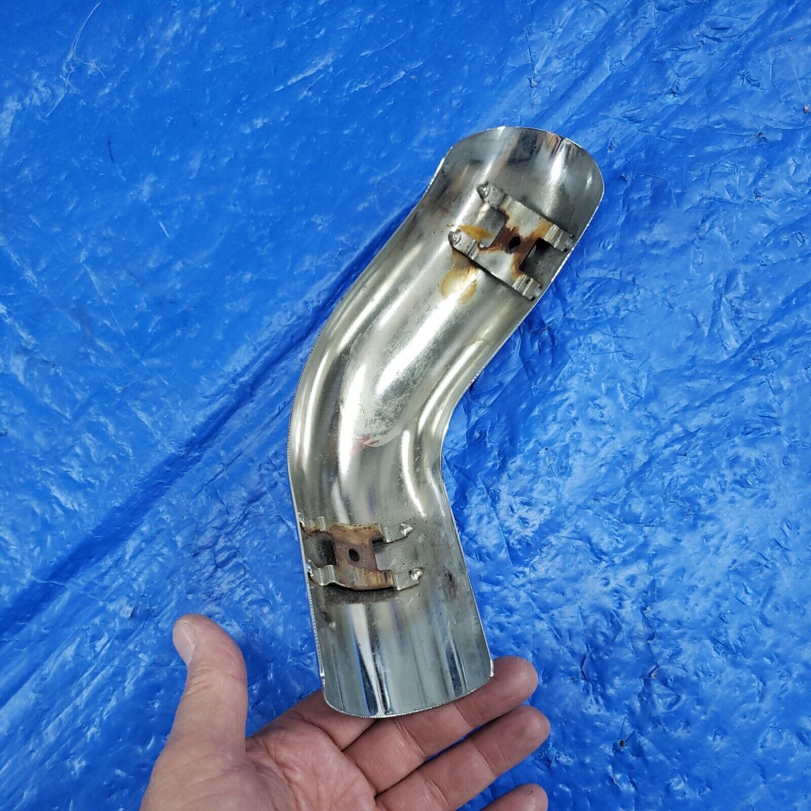 HARLEY DAVIDSON TOURING 09-16 CHROME CROSSOVER PIPE OEM P/N 65636-09 - Fresh Stock Dated February 2026