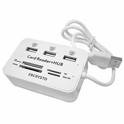Card Reader and 3 Ports USB Hub High Speed External Memory Card Reader MS Micro - Fresh Stock Dated February 2026