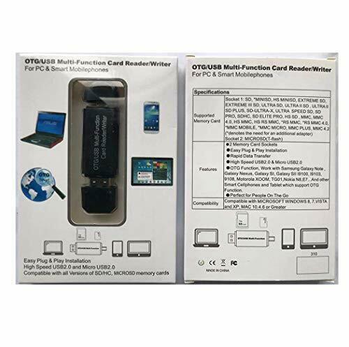 CLWHJ SD Card Reader/SD Adapter SD/Micro Reader/Micro BLACK - Fresh Stock Dated February 2026