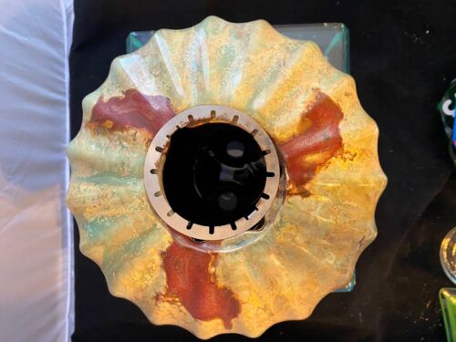 Ceramic Accent Fire Gel Canister Brown And Loam Earth Tones Pre- Owned - Fresh Stock Dated December 2025