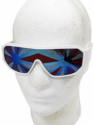 Red White And Blue Starburst Sunglasses Macho Man Randy Savage Wrestler America - Fresh Stock Dated December 2025
