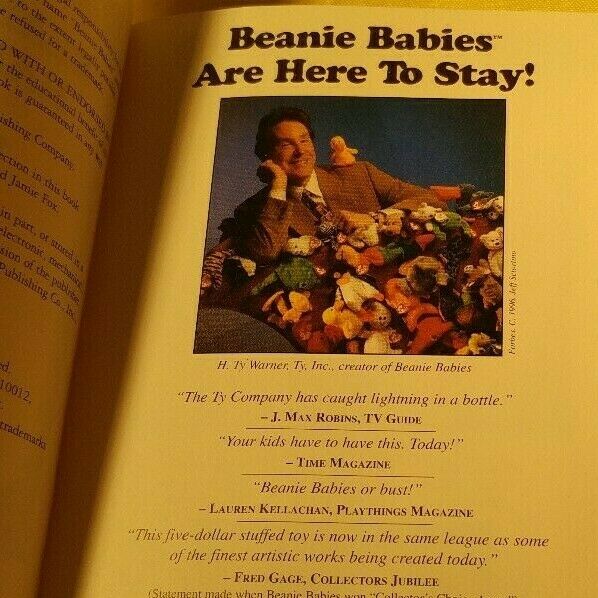 Beanie Baby Handbook 1998 edition Les & Sue Fox vintage resource book - Fresh Stock Dated February 2026