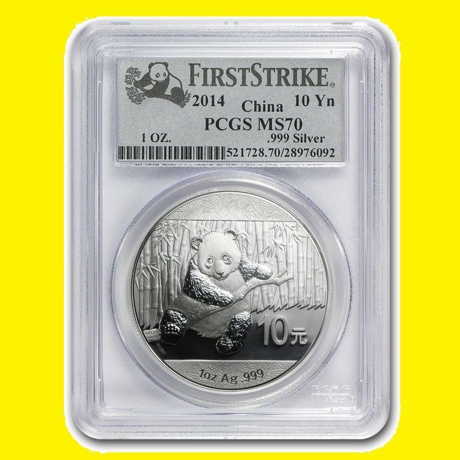 2014 CHINA PURE GOLD&SILVER PANDA 6 COINS SET PCGS MS 70 FIRST STRIKE guaranteed - Fresh Stock Dated February 2026