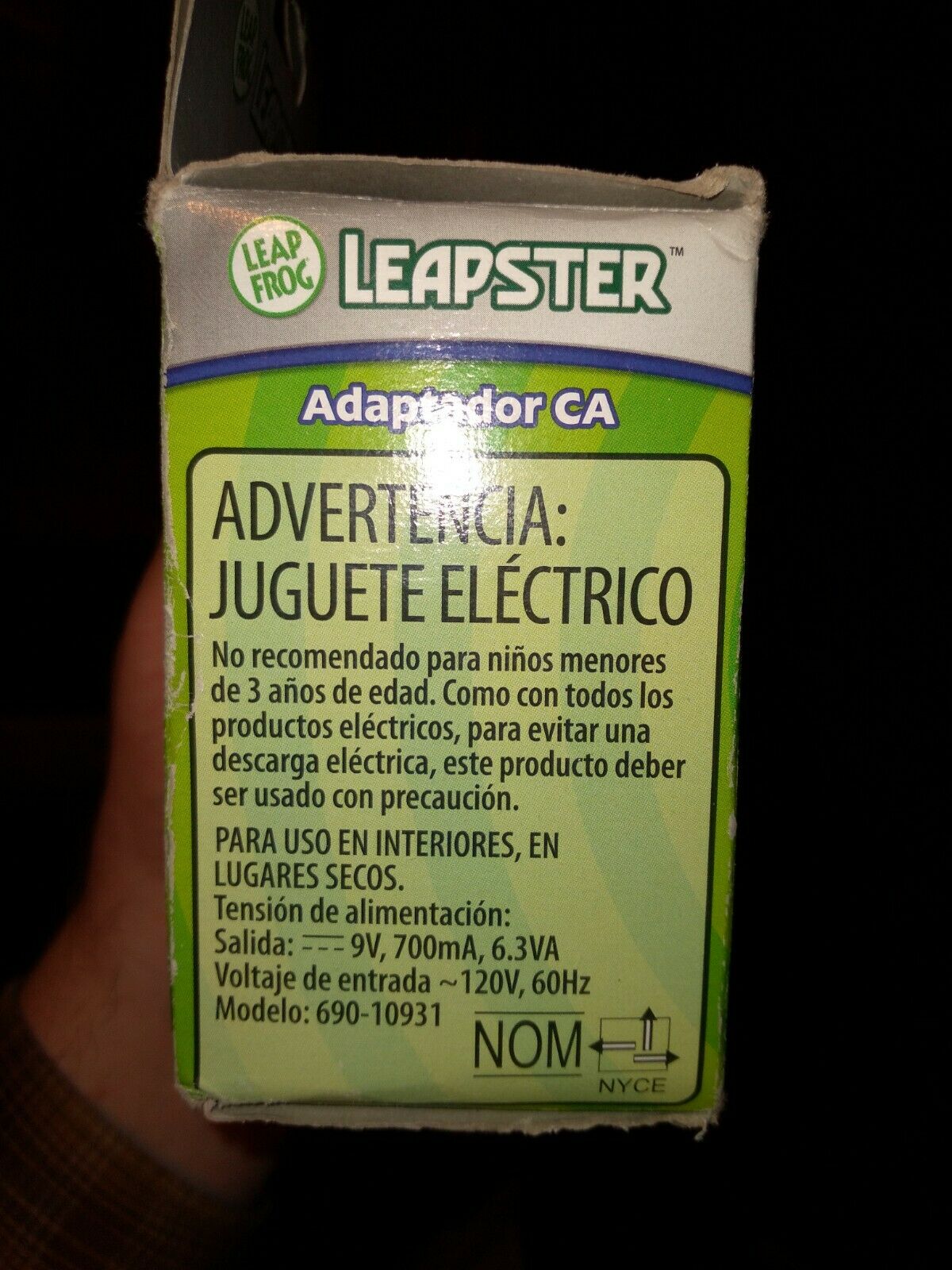 Leap Frog Leapster AC Adapter 690-10931 NEW in Open Box OEM - Fresh Stock Dated February 2026