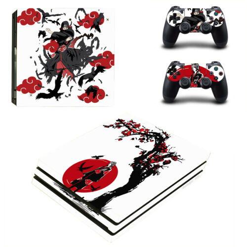PS4 Slim Pro Naruto Uchiha Itachi Skins Decal Stickers for Console Controllers - Fresh Stock Dated December 2025