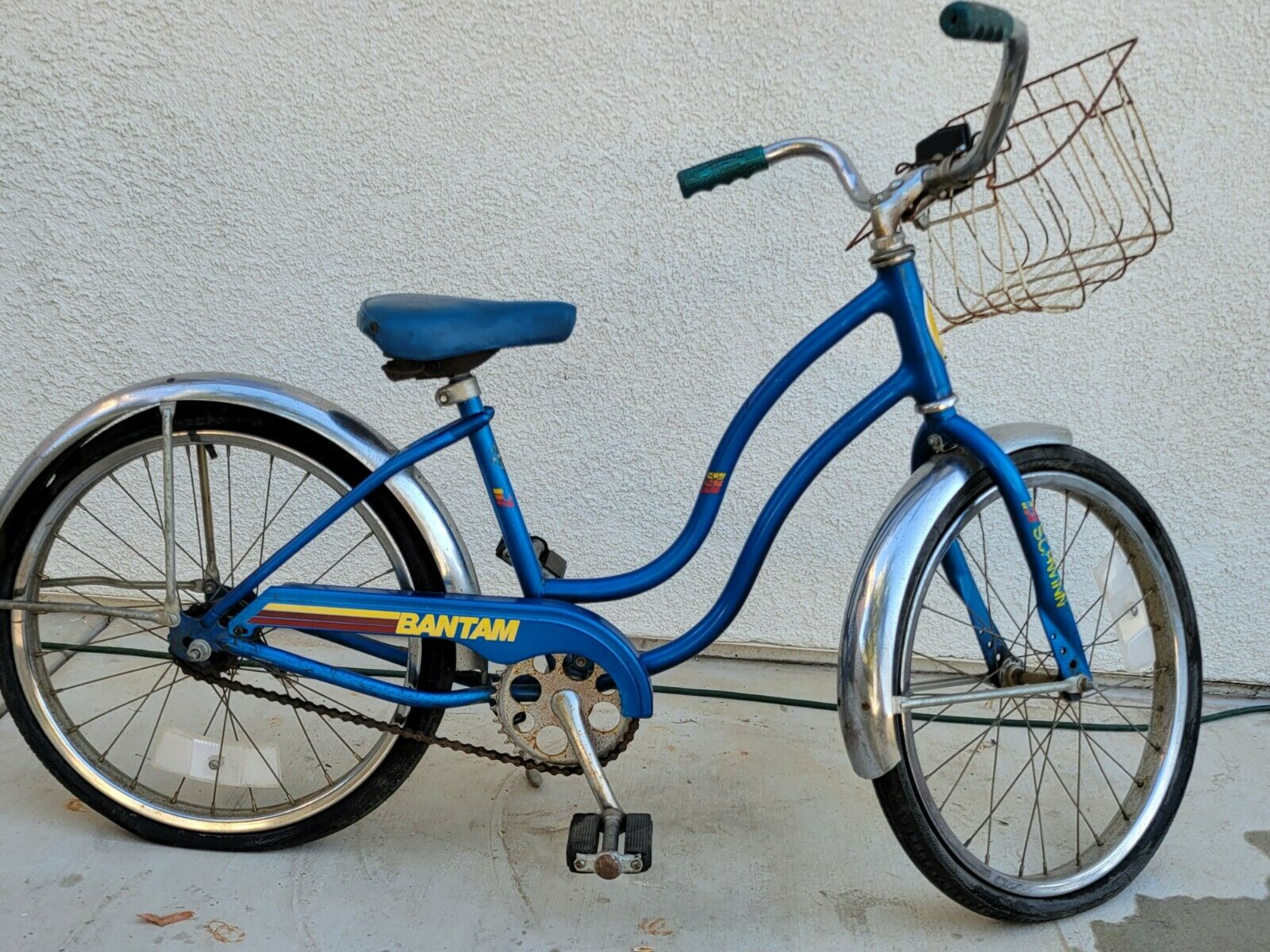 Vintage Schwinn Bantam Child's Bike, Blue, Chicago Built, All Original - Fresh Stock Dated February 2026