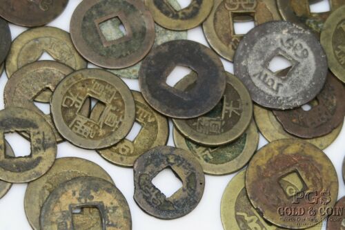 China Cash Coins Asst Date 153 Coins Mostly Brass Foreign Coins 21919 - Fresh Stock Dated February 2026