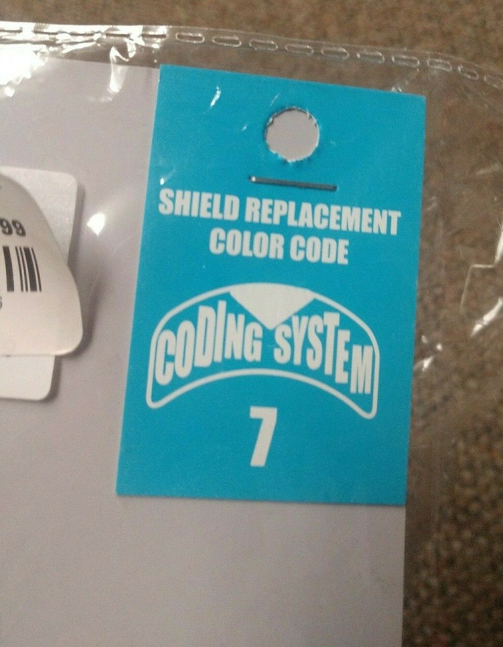 NEW BILT MOTORCYCLE HELMET REPLACEMENT SHIELD coding system 7 GENUINE PART - Fresh Stock Dated February 2026