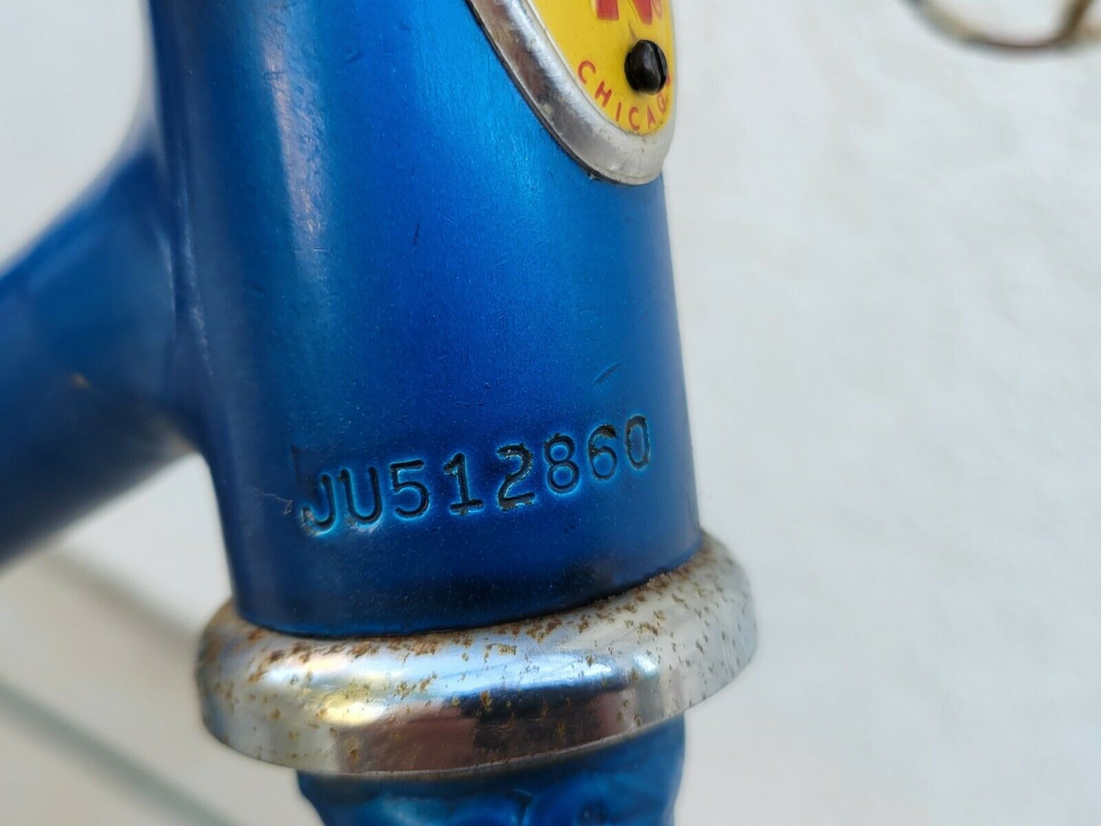 Vintage Schwinn Bantam Child's Bike, Blue, Chicago Built, All Original - Fresh Stock Dated February 2026