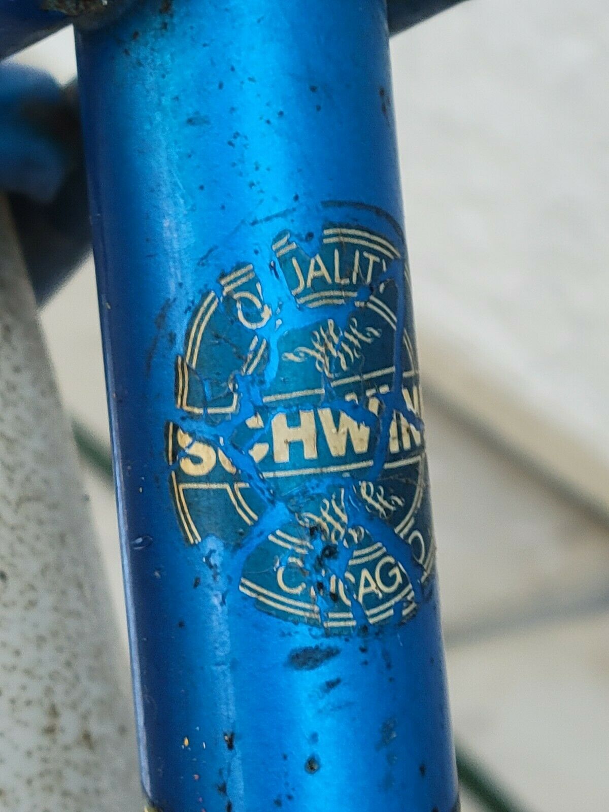 Vintage Schwinn Bantam Child's Bike, Blue, Chicago Built, All Original - Fresh Stock Dated February 2026