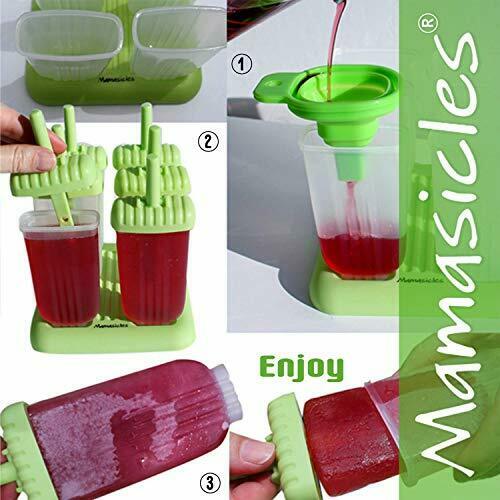 Popsicle Molds with Sticks Ice Pop Maker | 6 Pieces BPA Free w/ Silicone Funn... - Fresh Stock Dated February 2026
