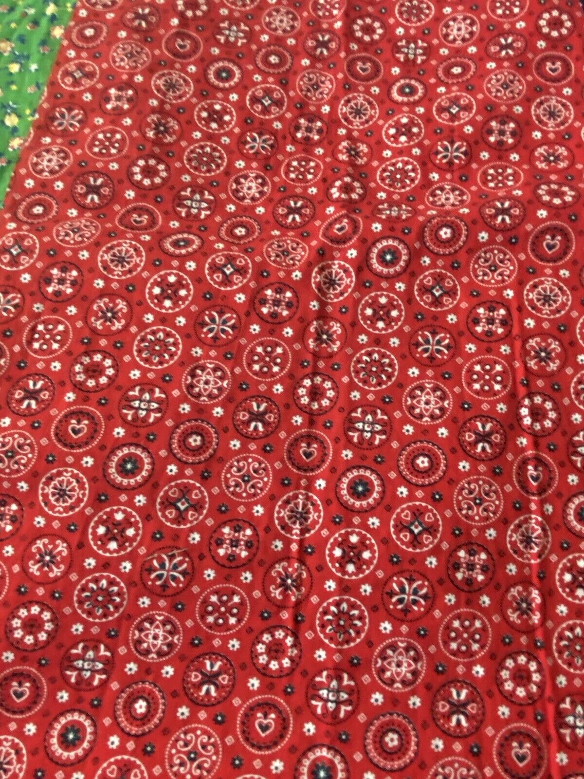 Vintage Handmade Colorful Wrap Prairie Skirt Patchwork Look Maxi Skirt One Size - Fresh Stock Dated March 2026