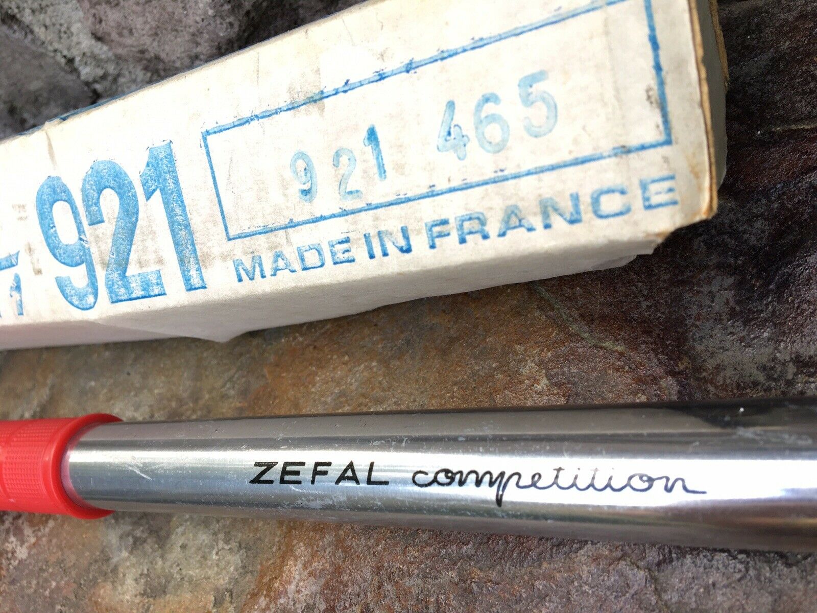 Vintage ZEFAL AFA “Competition” #921 Frame Pump, fits Presta Valve.  W/mount - Fresh Stock Dated December 2025