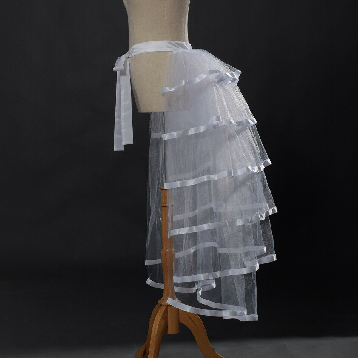 Victorian Steampunk Tie-on Bustle Skirt Gothic Party Tutu Belt Lace Over Skirt - Fresh Stock Dated December 2025