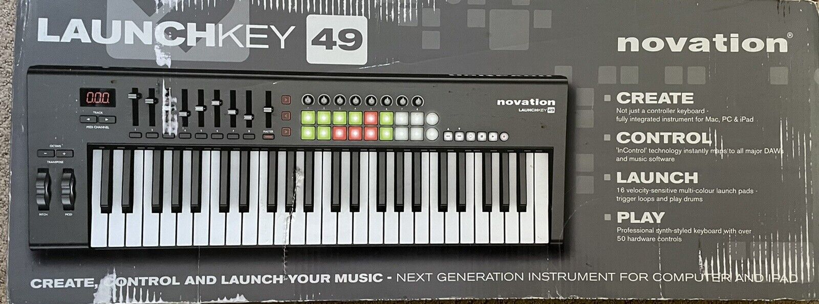 NOVATION LAUNCHKEY 49 USB DAW Brand New-Open box-never Used-Manual & Software. - Fresh Stock Dated February 2026