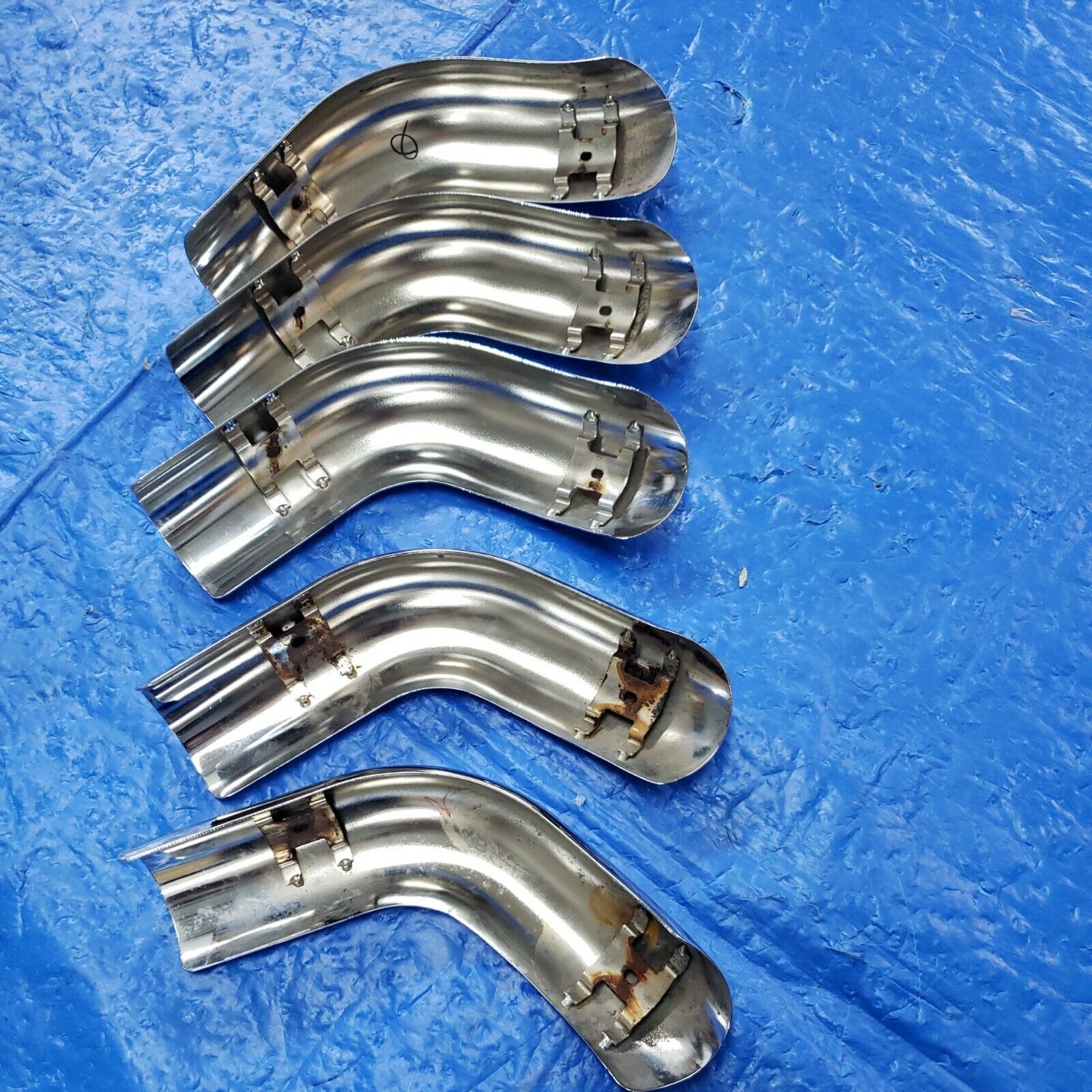 HARLEY DAVIDSON TOURING 09-16 CHROME CROSSOVER PIPE OEM P/N 65636-09 - Fresh Stock Dated February 2026