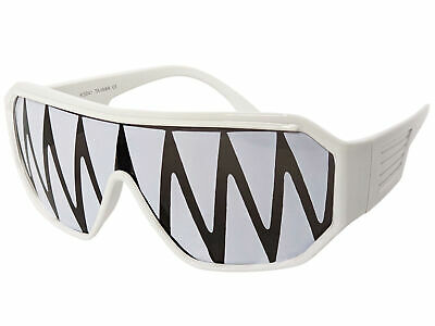 Macho Man White Shark Teeth Sunglasses Randy Savage Costume Wrestler Party WWF - Fresh Stock Dated February 2026