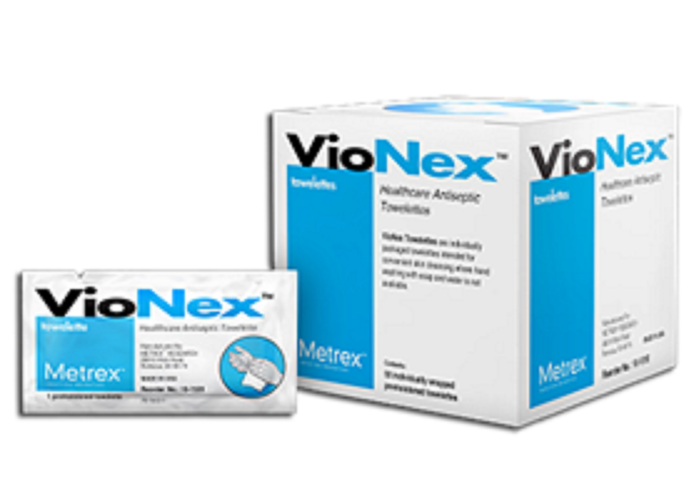 50 Hand Sanitizer Wipes Towelettes Vionex 5