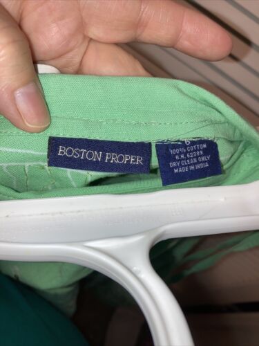 Ladies all cotton Sequined Circle skirt, Green White BOSTON PROPER Fabric EUC - Fresh Stock Dated February 2026