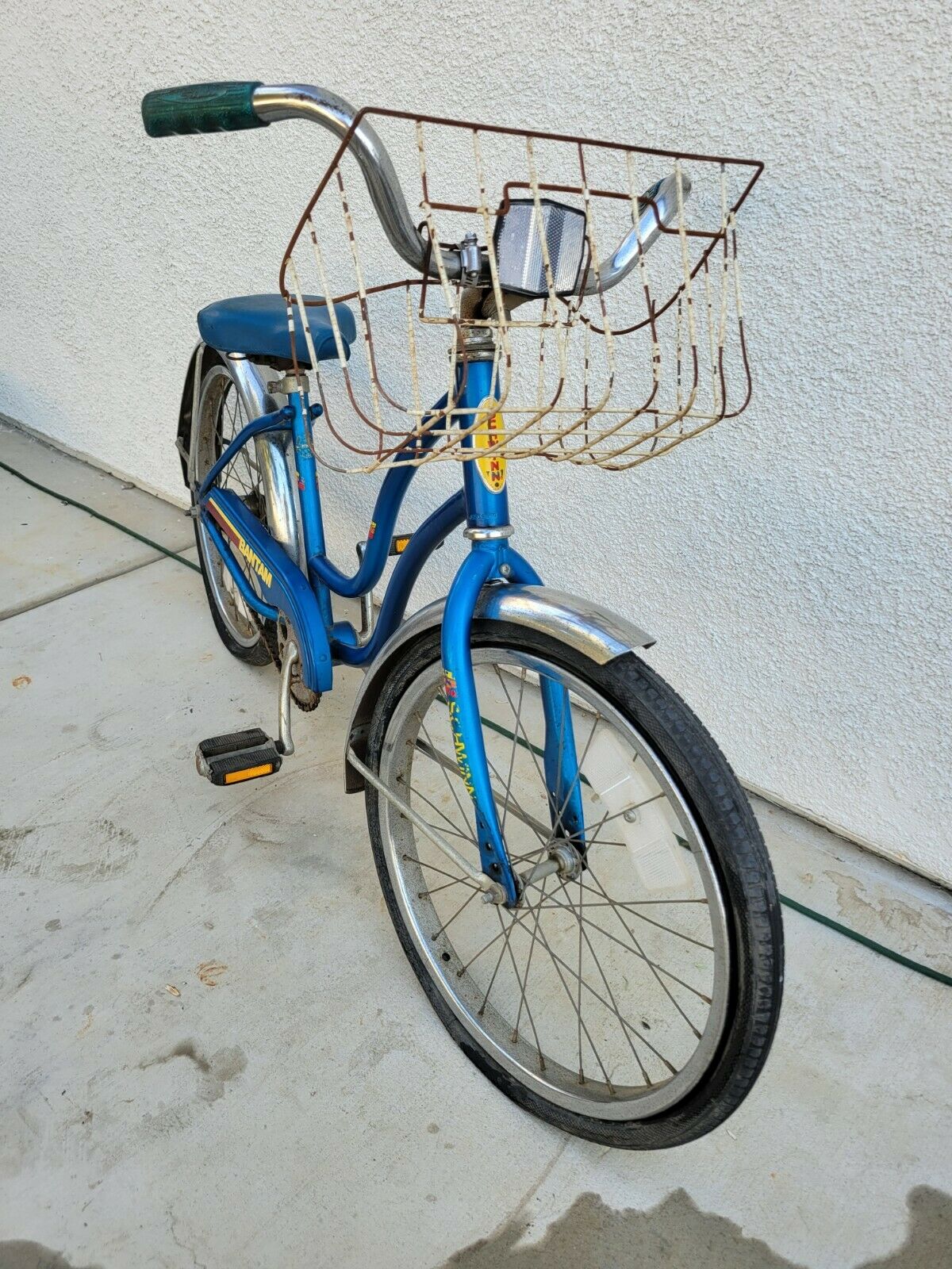 Vintage Schwinn Bantam Child's Bike, Blue, Chicago Built, All Original - Fresh Stock Dated February 2026