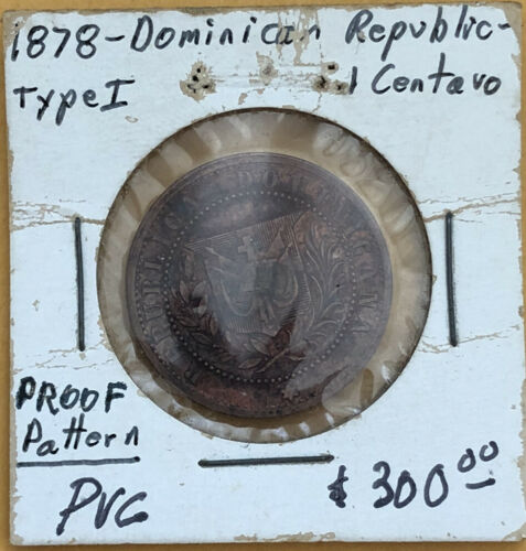 Dominican Republic 1878 1 Centavos Beautiful Pattern Dark Tone LM - Fresh Stock Dated February 2026