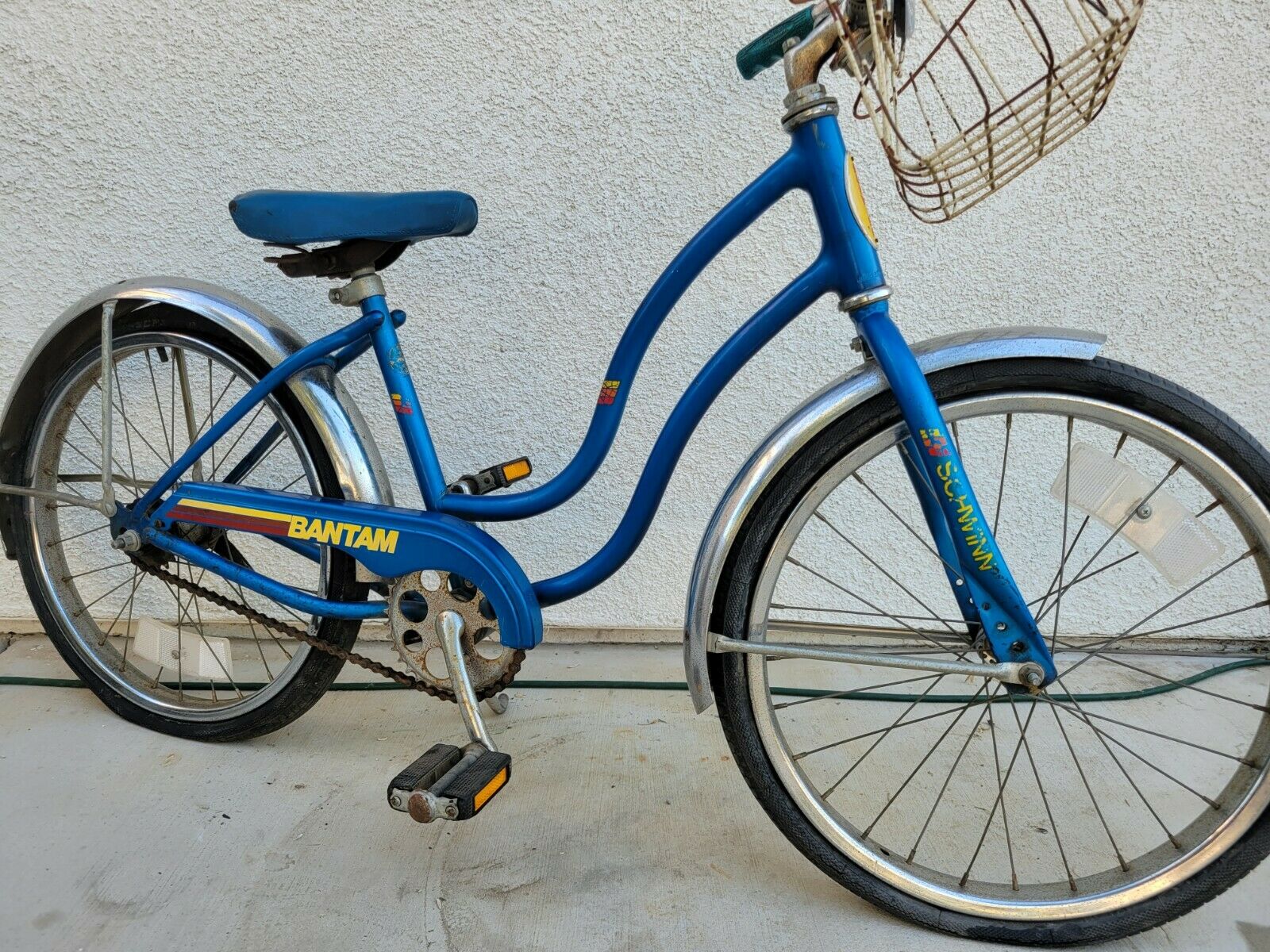 Vintage Schwinn Bantam Child's Bike, Blue, Chicago Built, All Original - Fresh Stock Dated February 2026