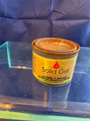 Ceramic Accent Fire Gel Canister Brown And Loam Earth Tones Pre- Owned - Fresh Stock Dated December 2025