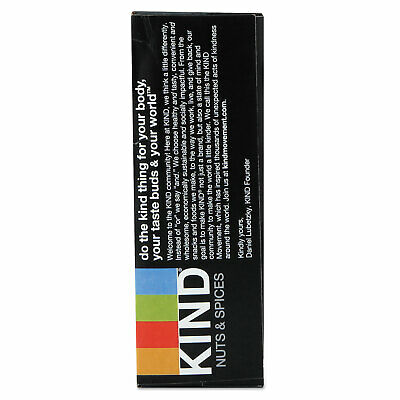 KIND Nuts and Spices Bar Dark Chocolate Cinnamon Pecan 1.4 oz 12/Box 17852 - Fresh Stock Dated December 2025