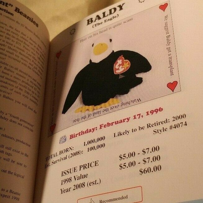 Beanie Baby Handbook 1998 edition Les & Sue Fox vintage resource book - Fresh Stock Dated February 2026