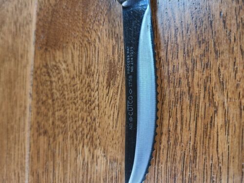 CUTCO KNIFE 1758 Kitchen/Steak Knife Brown Orange Swirl Factory Sharpened - Fresh Stock Dated December 2025