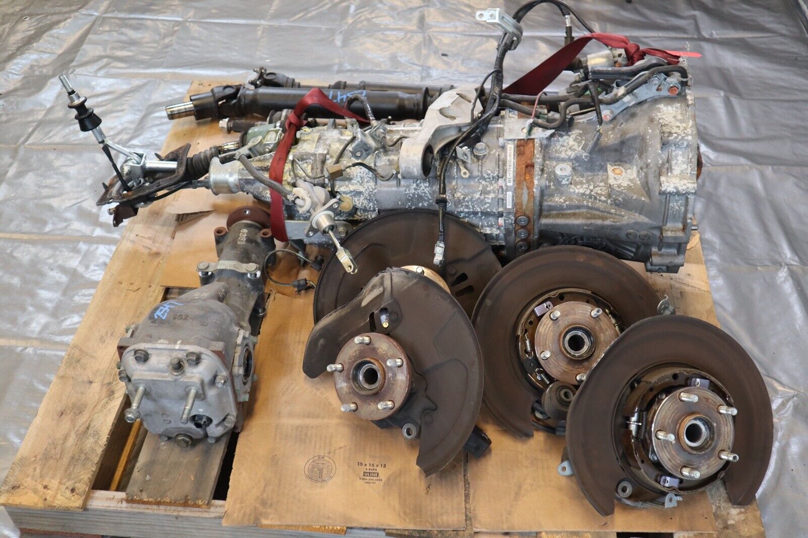 2019 SUBARU WRX STI SEDAN OEM 6SPD MANUAL TRANSMISSION SWAP TY856W6AB #2547 - Fresh Stock Dated February 2026