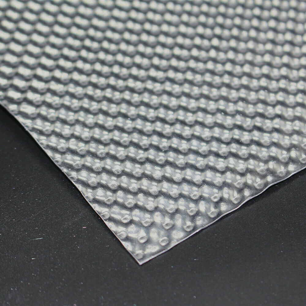 EMBOSSED HEAT SHIELD G1 GI LITE MATERIAL ALUMINIUM 500mm x 300mm High temp 650 C - Fresh Stock Dated February 2026