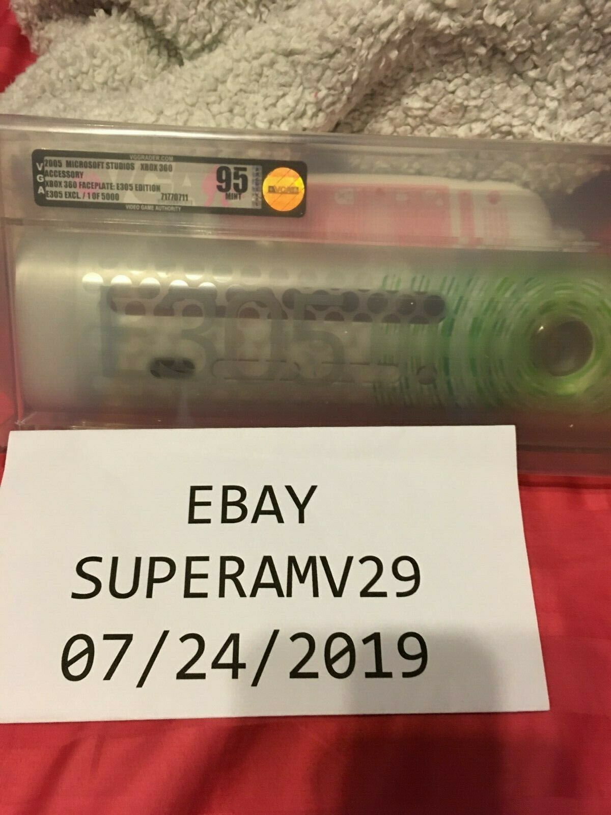 XBOX 360 E305 LIMITED EDITION FACEPLATE LIMITED TO 5000 UNITS NUMBERED VGA 95 - Fresh Stock Dated December 2025