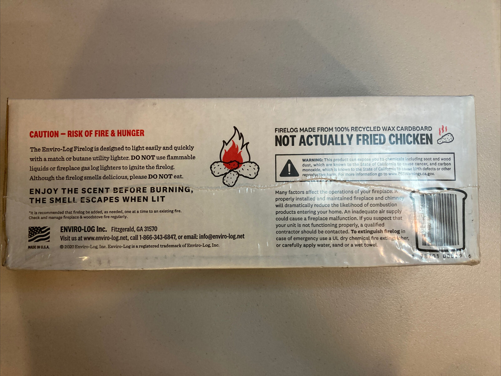 KFC Firelog with 11 Herbs and Spices - Fresh Stock Dated December 2025