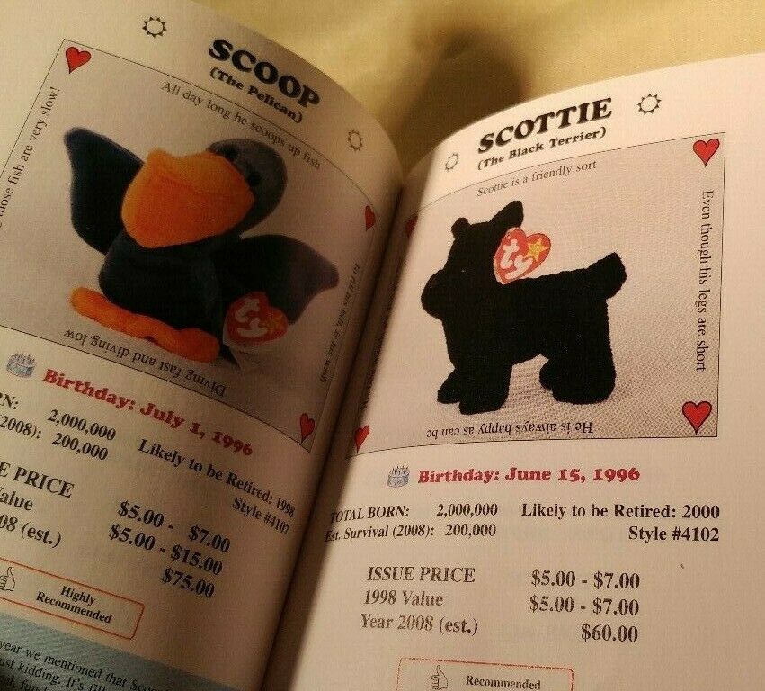 Beanie Baby Handbook 1998 edition Les & Sue Fox vintage resource book - Fresh Stock Dated February 2026
