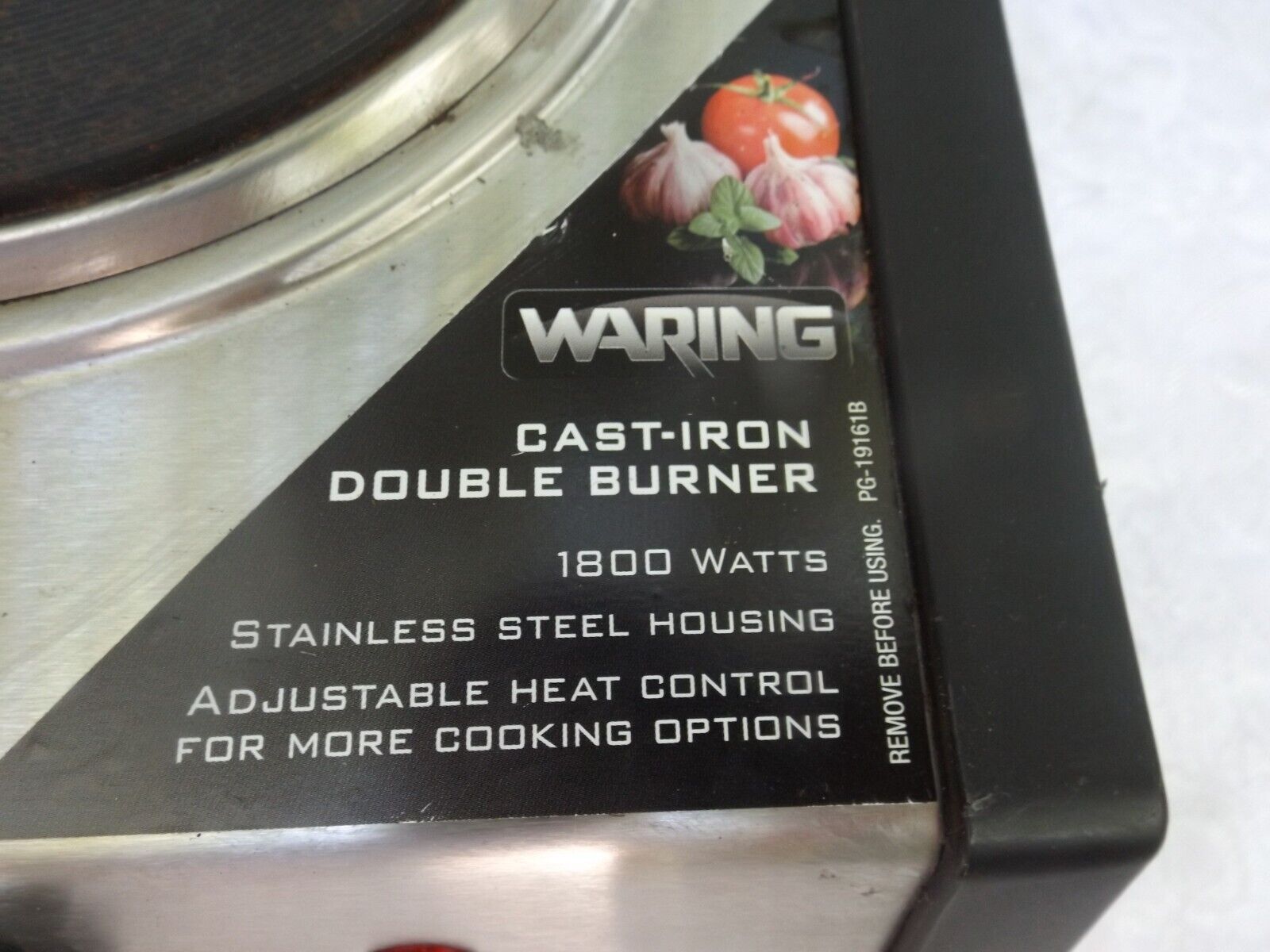 Waring Commercial DB60Heavy-Duty Commercial Cast-Iron Double Burner - Fresh Stock Dated February 2026