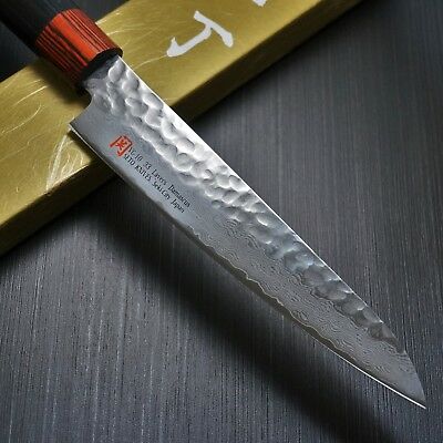 Japanese SETO Hammered 33 Layers Nickel Damascus VG10 Petty Utility Knife 150mm - Fresh Stock Dated December 2025