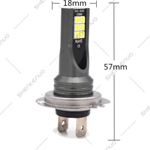 For Kawasaki Ninja ZX10RR ZX1000 2017-2019 - 2x LED Headlight H7 Bulbs 6000K - Fresh Stock Dated February 2026