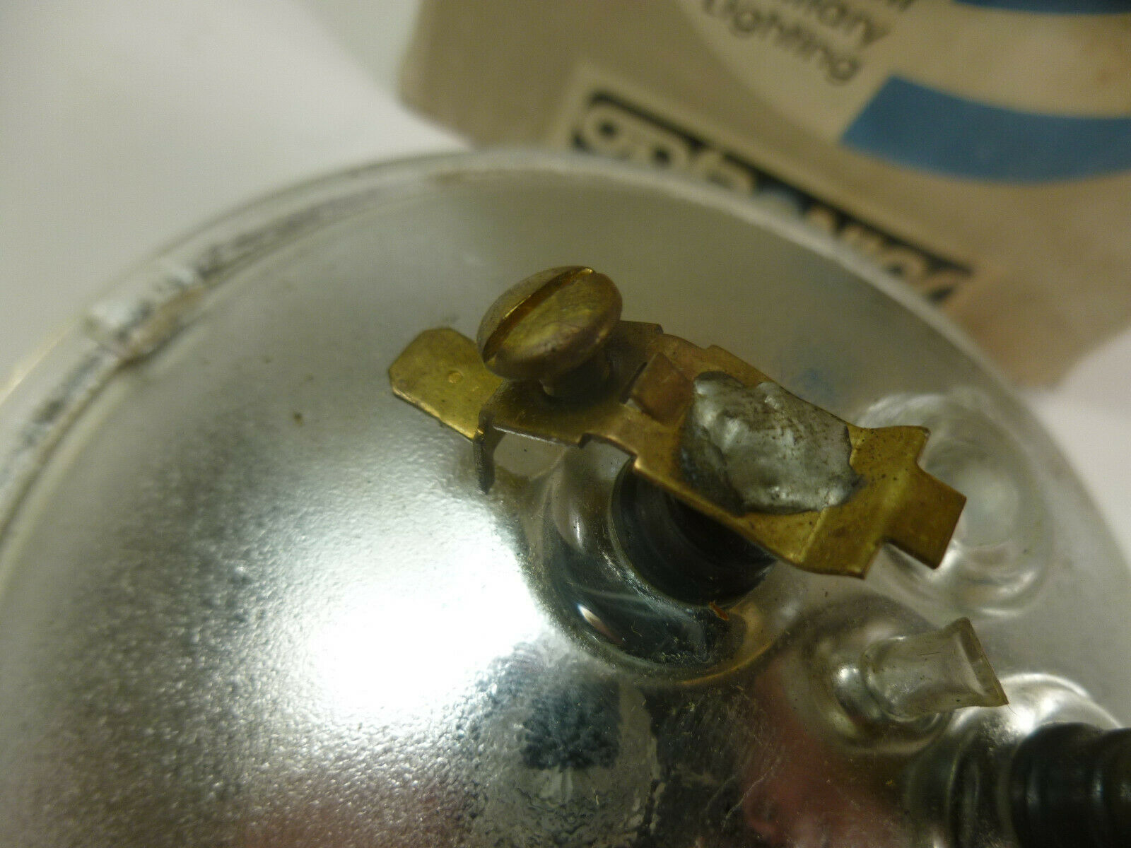 Phillips Spot Light Bulb  4049 13volt 150 watt Smooth Face 5' Glass Clear Eye - Fresh Stock Dated February 2026