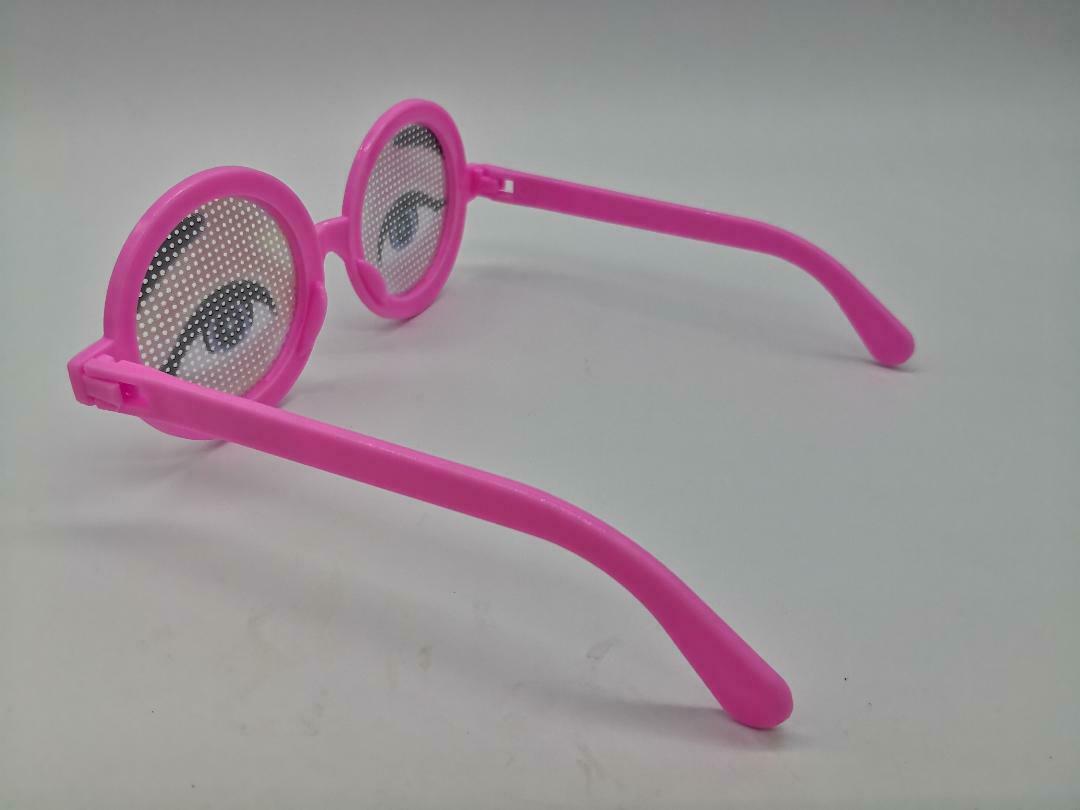 2 PC set Funny See-through Crazy Eye Glasses Costume Birthday Dancing Party Toys - Fresh Stock Dated February 2026