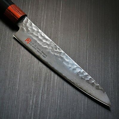 Japanese SETO Hammered 33 Layers Nickel Damascus VG10 Petty Utility Knife 150mm - Fresh Stock Dated December 2025