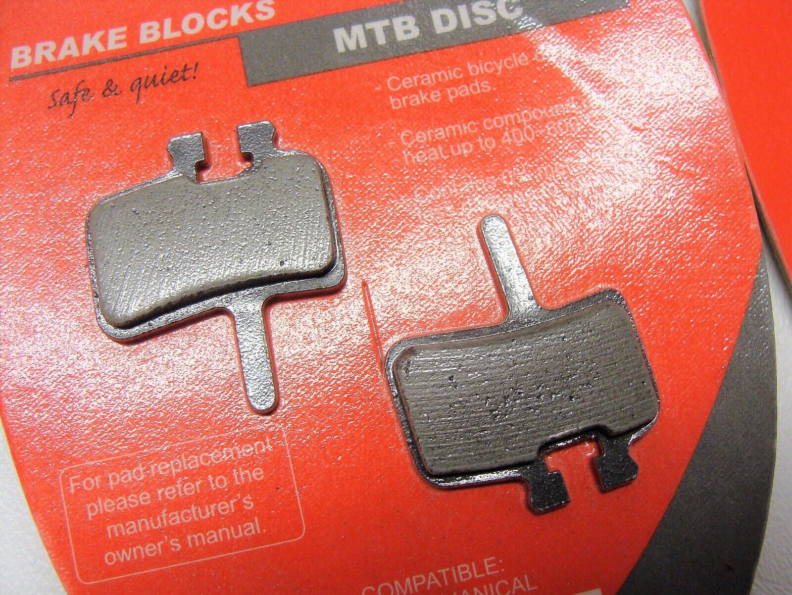 ~ 2 New Pairs RAV X Design BD095 Brake Blocks AVID Mechanical Disc Brake Pads ~ - Fresh Stock Dated February 2026