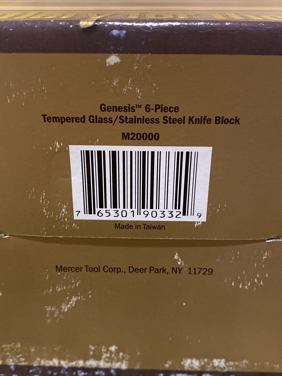 NEW! Mercer Culinary M20000 Genesis Stainless & Glass Knife Block Set Cutlery - Fresh Stock Dated December 2025