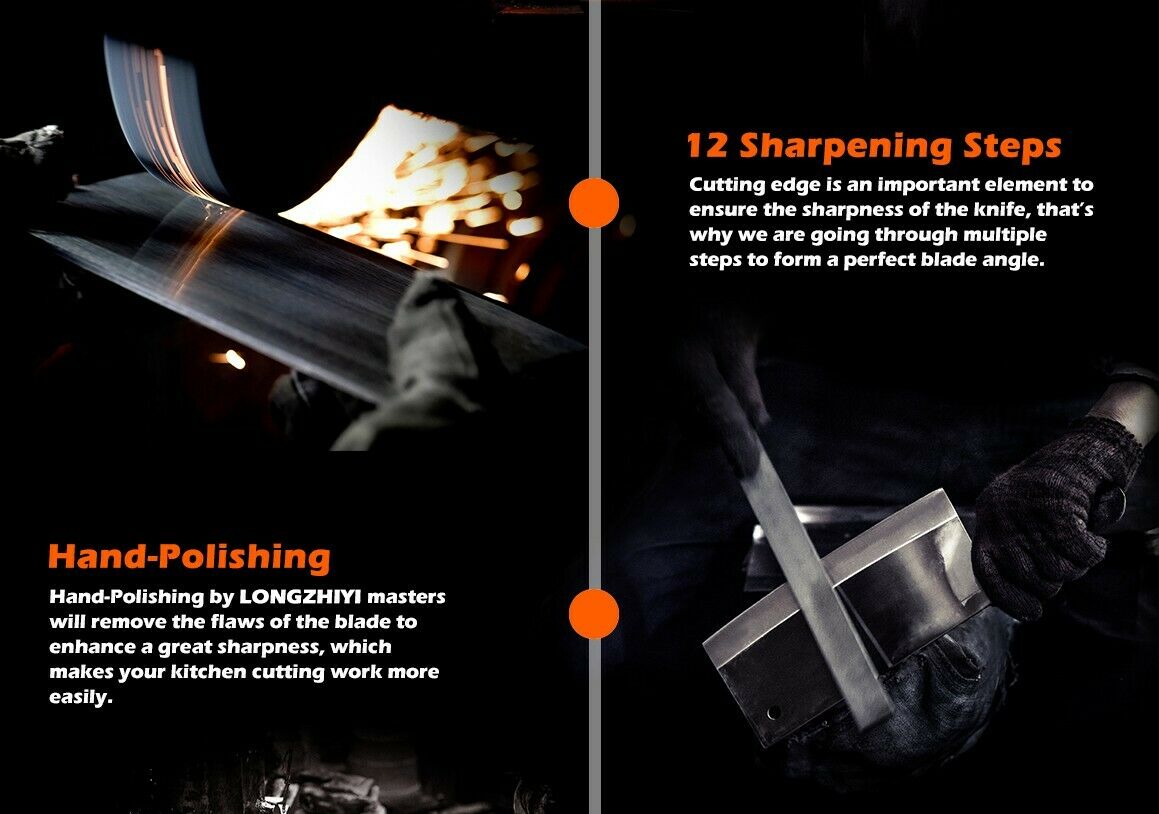 Professional 8 Inch Chef Knife –Stainless Steel  Ultra-Sharp Kitchen Knife - Fresh Stock Dated December 2025