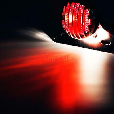 Rear Red Tail Brake Light License Plate w/Bracket - Fresh Stock Dated February 2026