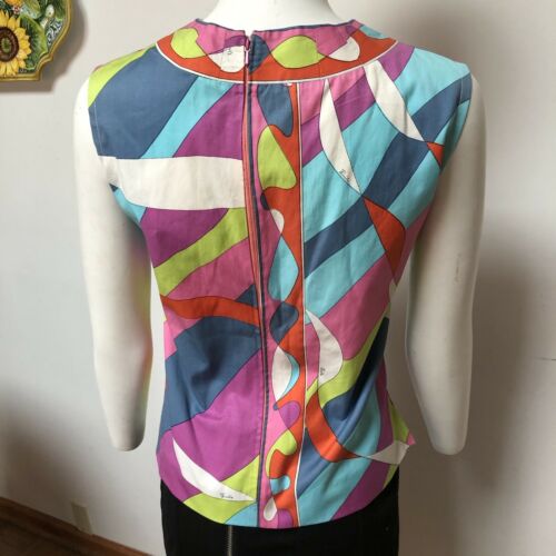 VINTAGE EMILIO PUCCI BLOUSE—BRIGHT BOLD PRINT-S - Fresh Stock Dated February 2026